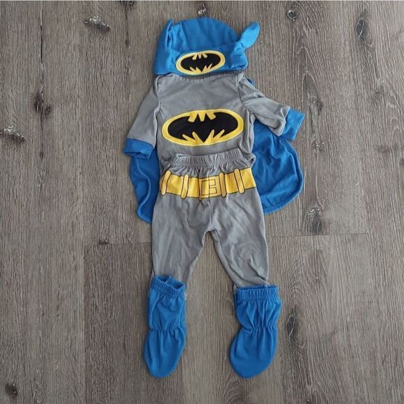 New DC Super Friends Batman Halloween Costume Infant Size 0-6 Months - Picture 2 of 8